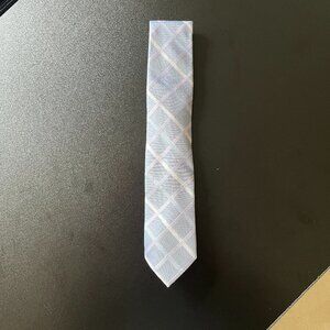 Ryan Seacrest Distinction Silk Tie - Purple, Blue & Gray Mesh Stripes